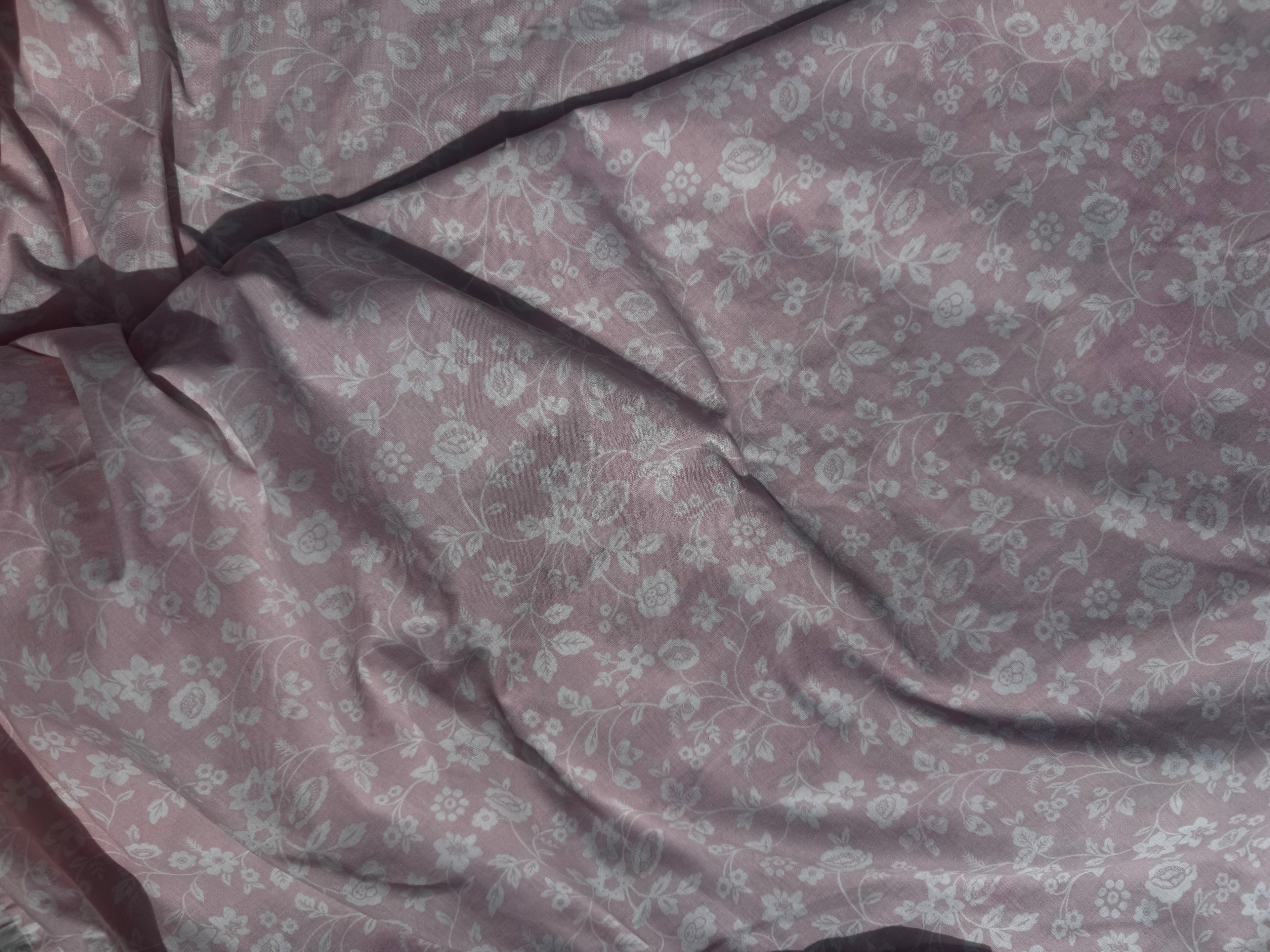 Pink & white ditsy
