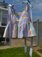 Jessica top in candy stripe- UK14