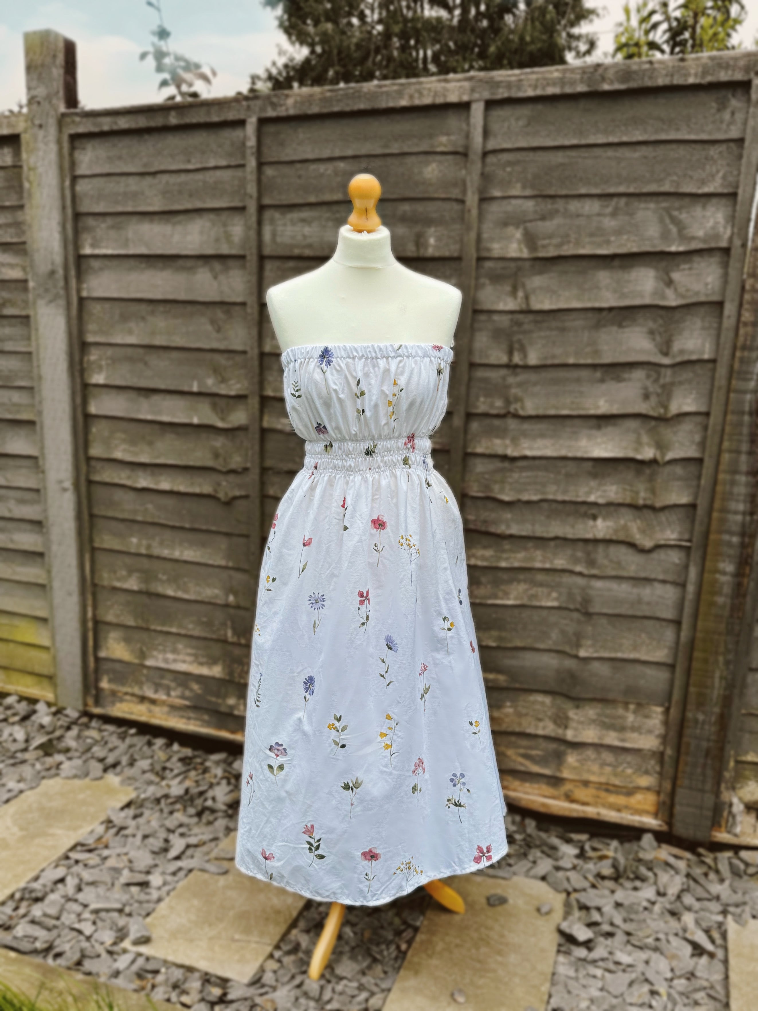 Bethany dress in repurposed Wildflower UK 10-14