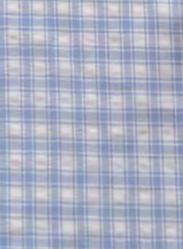 Gingham seersucker poly