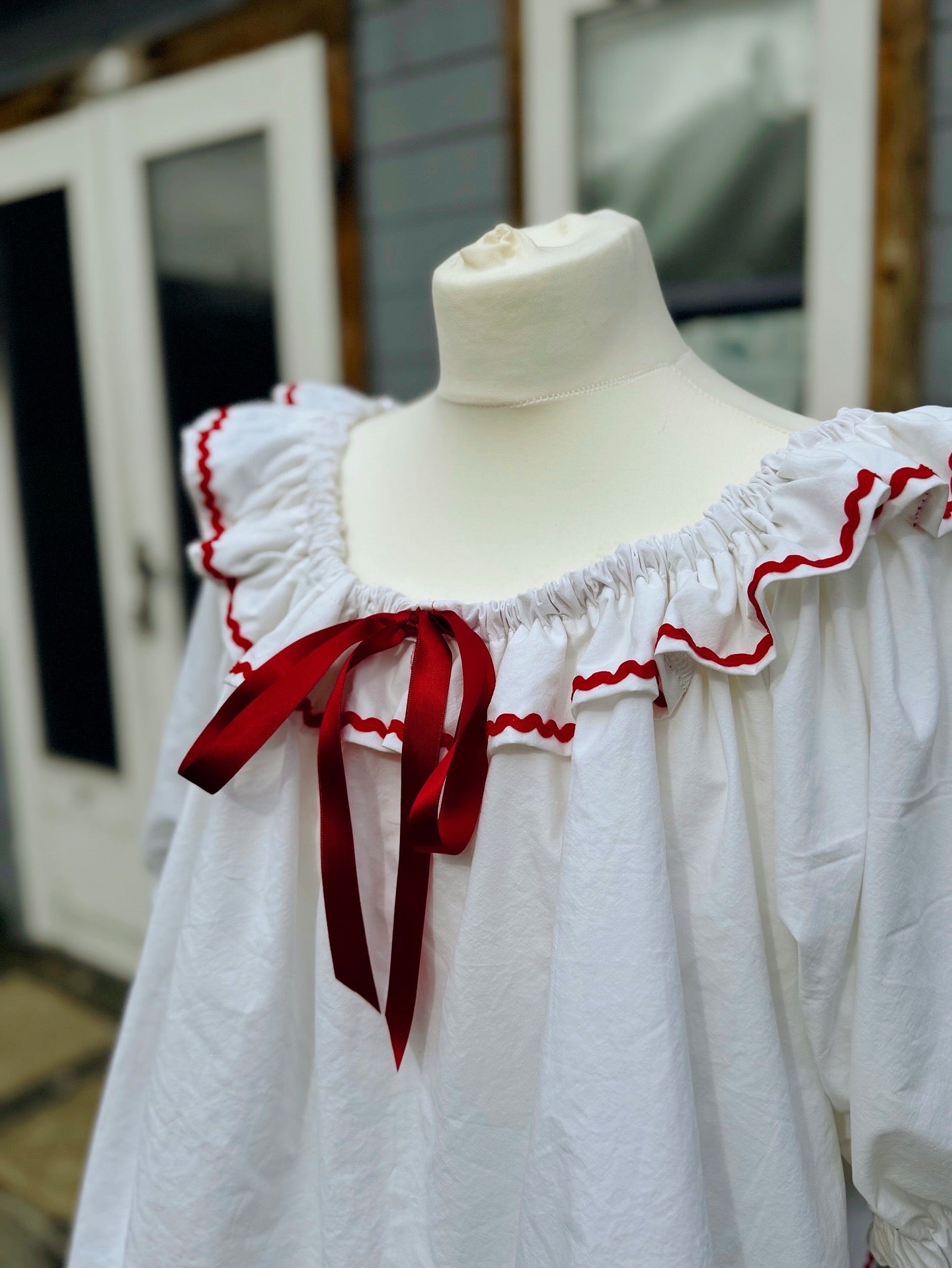 Cecelia blouse - repurposed textiles