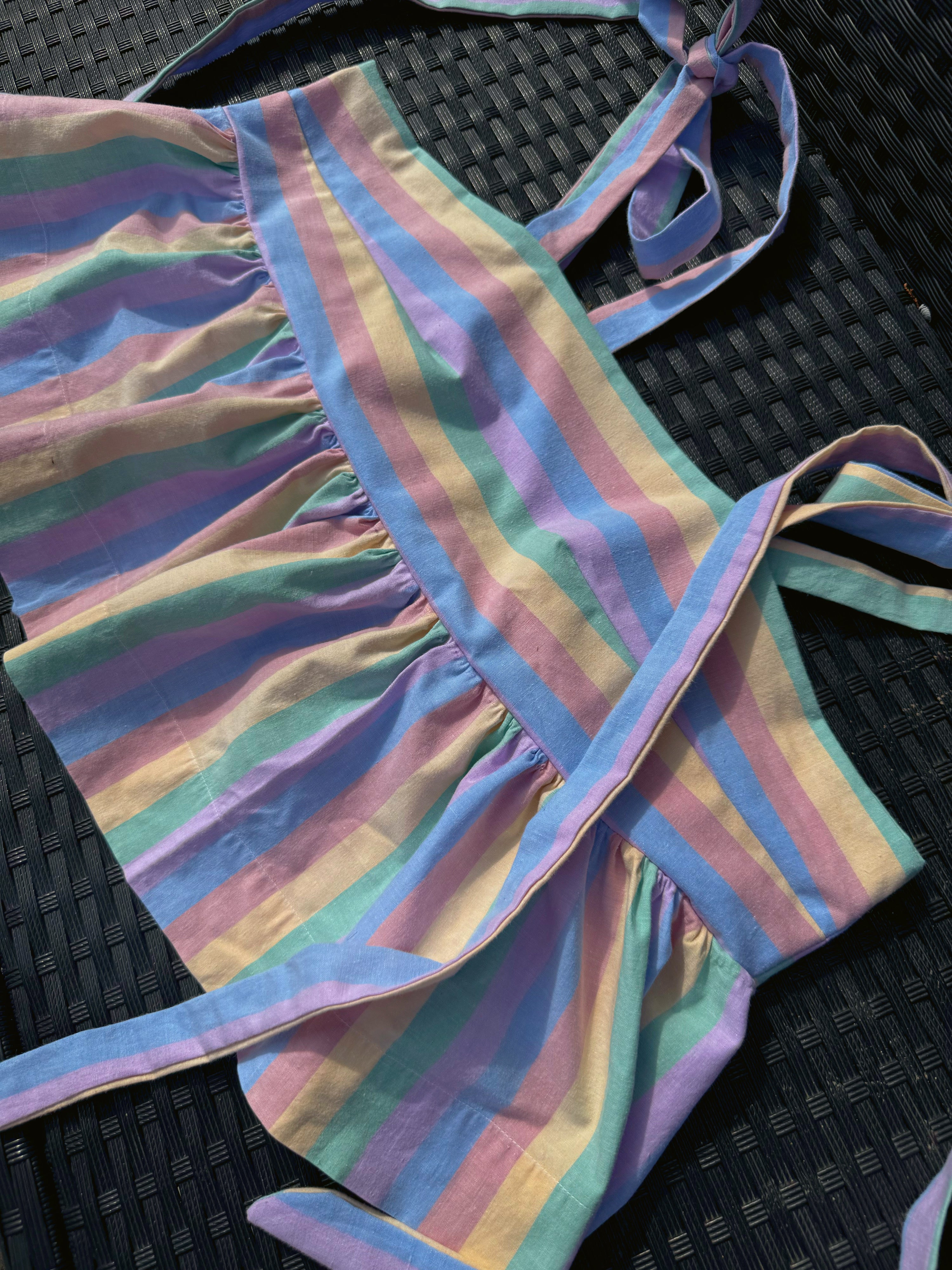 Jessica top in candy stripe- UK14