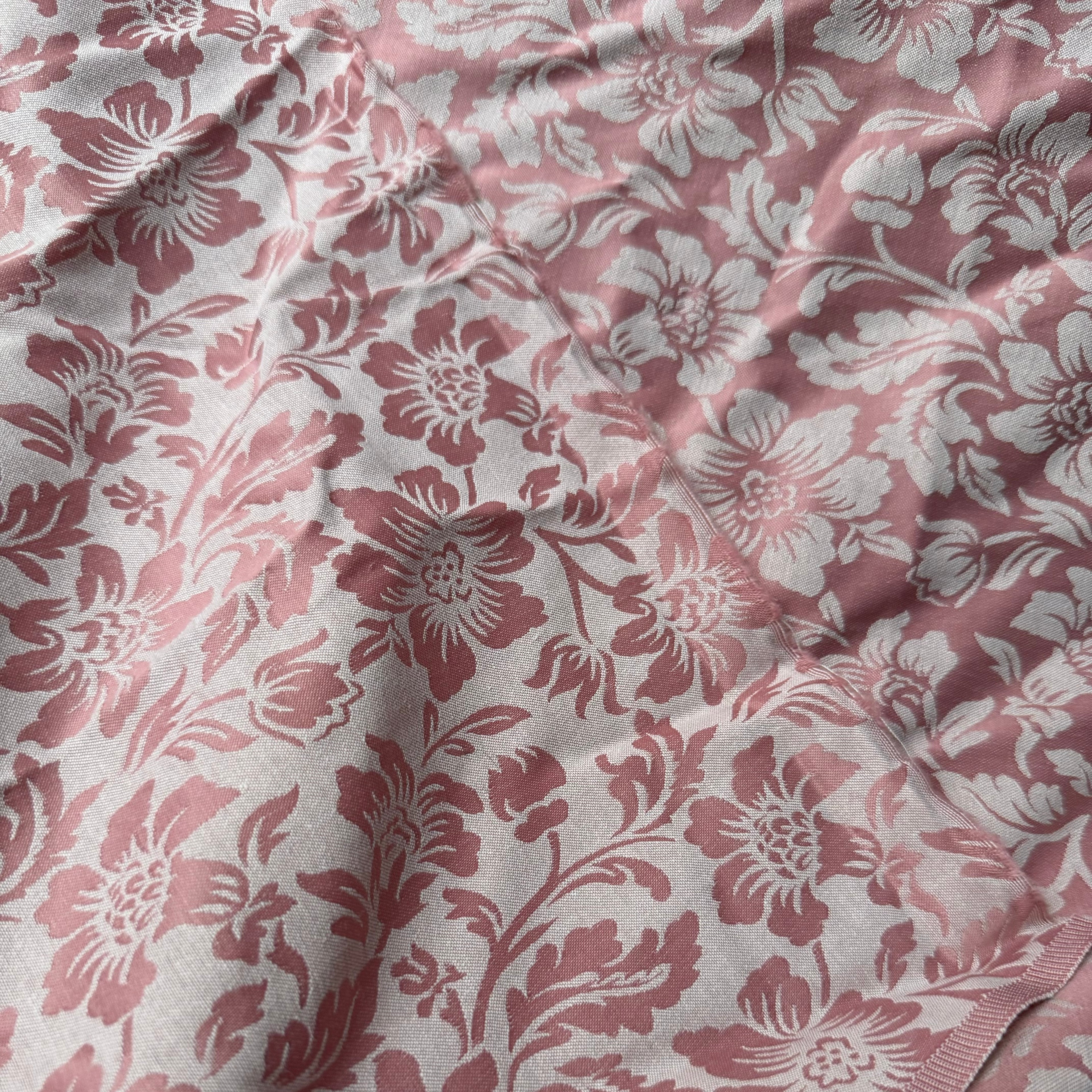 Pink floral jacquard