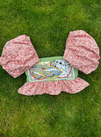 True vintage puff sleeve crop top UK10-12
