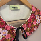 Detachable collar in floral cord